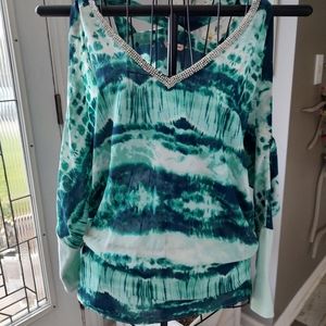 Juicy Couture Cold Shoulder Top with Bling